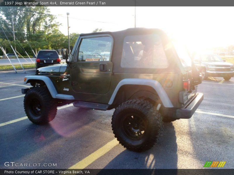 Emerald Green Pearl / Tan 1997 Jeep Wrangler Sport 4x4