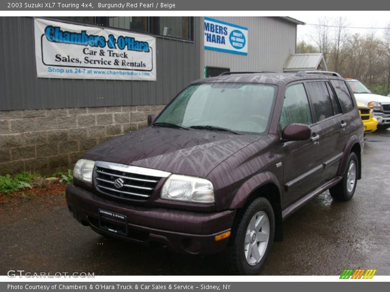 Burgundy Red Pearl / Beige 2003 Suzuki XL7 Touring 4x4
