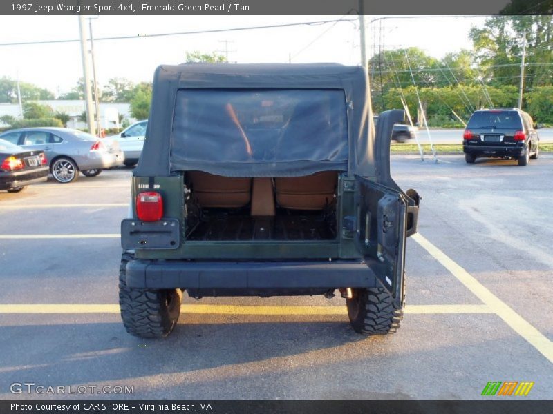 Emerald Green Pearl / Tan 1997 Jeep Wrangler Sport 4x4