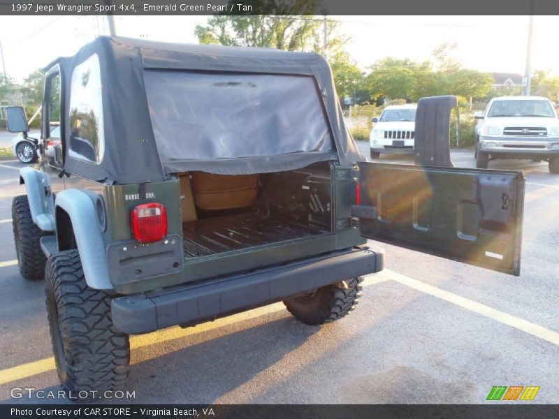 Emerald Green Pearl / Tan 1997 Jeep Wrangler Sport 4x4