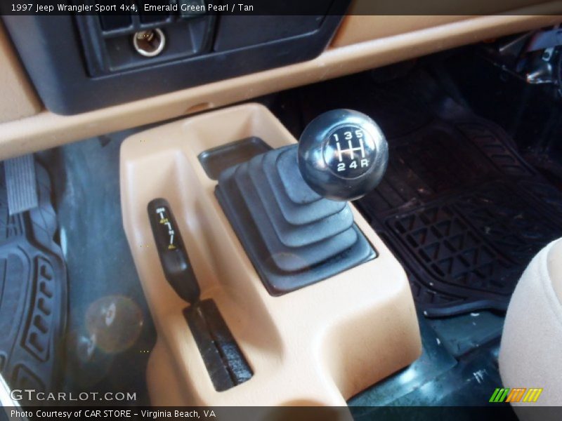 Emerald Green Pearl / Tan 1997 Jeep Wrangler Sport 4x4