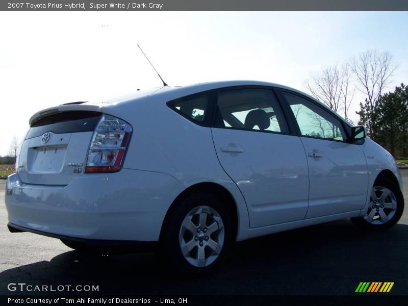 Super White / Dark Gray 2007 Toyota Prius Hybrid