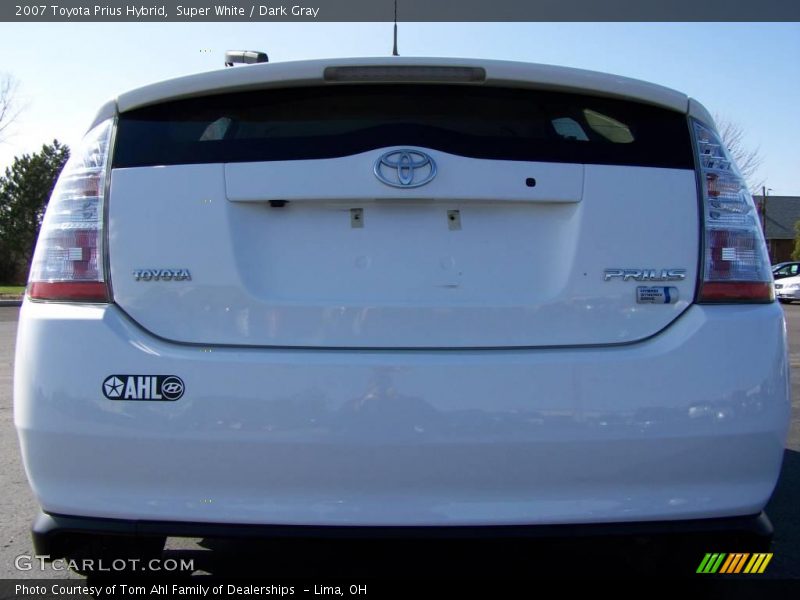 Super White / Dark Gray 2007 Toyota Prius Hybrid