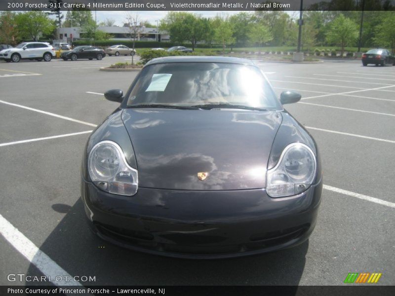 Violettchromaflair Metallic / Natural Brown 2000 Porsche 911 Carrera 4 Millennium Edition Coupe