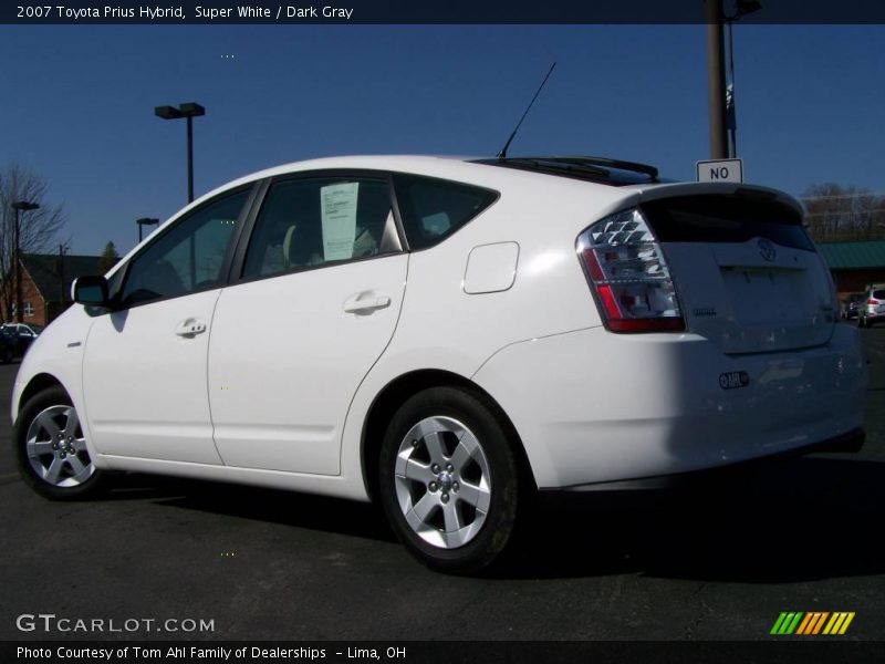 Super White / Dark Gray 2007 Toyota Prius Hybrid