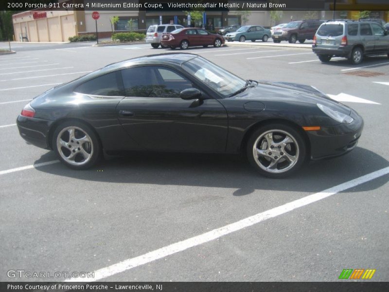 Violettchromaflair Metallic / Natural Brown 2000 Porsche 911 Carrera 4 Millennium Edition Coupe