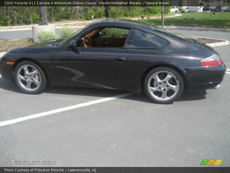 Violettchromaflair Metallic / Natural Brown 2000 Porsche 911 Carrera 4 Millennium Edition Coupe