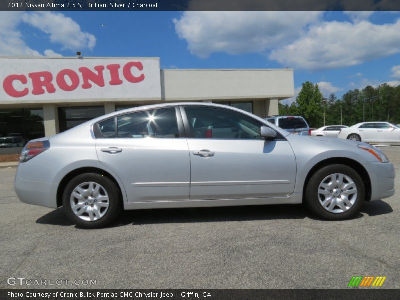 Brilliant Silver / Charcoal 2012 Nissan Altima 2.5 S