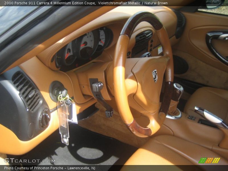  2000 911 Carrera 4 Millennium Edition Coupe Natural Brown Interior