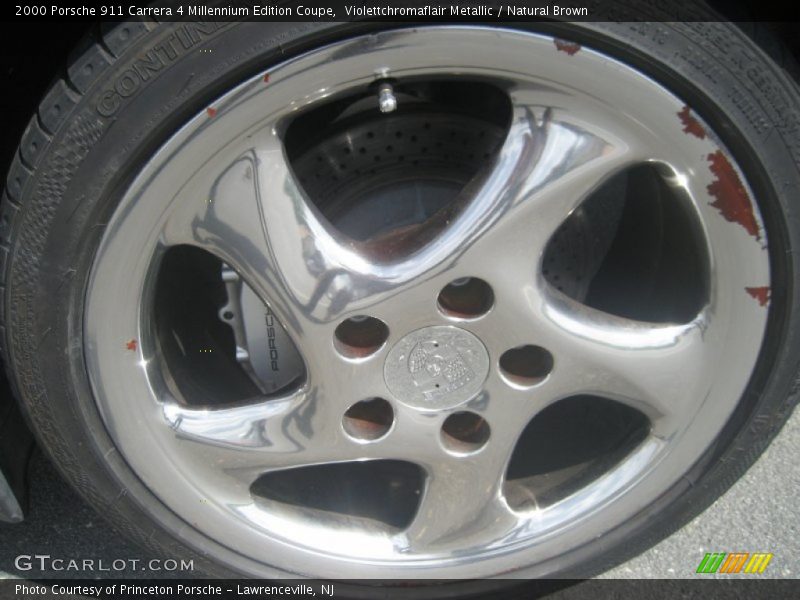 Violettchromaflair Metallic / Natural Brown 2000 Porsche 911 Carrera 4 Millennium Edition Coupe