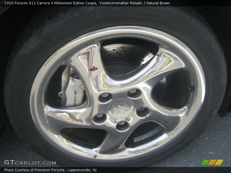 Violettchromaflair Metallic / Natural Brown 2000 Porsche 911 Carrera 4 Millennium Edition Coupe