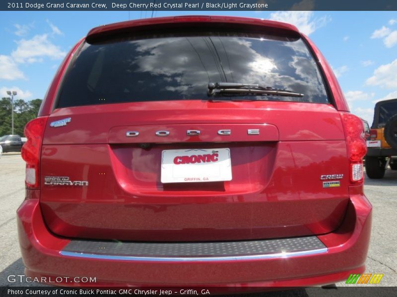 Deep Cherry Red Crystal Pearl / Black/Light Graystone 2011 Dodge Grand Caravan Crew