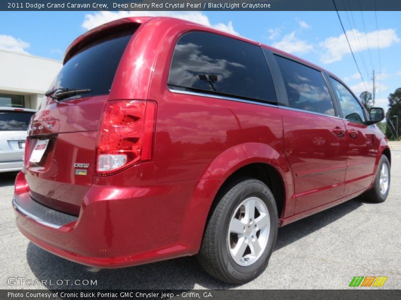 Deep Cherry Red Crystal Pearl / Black/Light Graystone 2011 Dodge Grand Caravan Crew