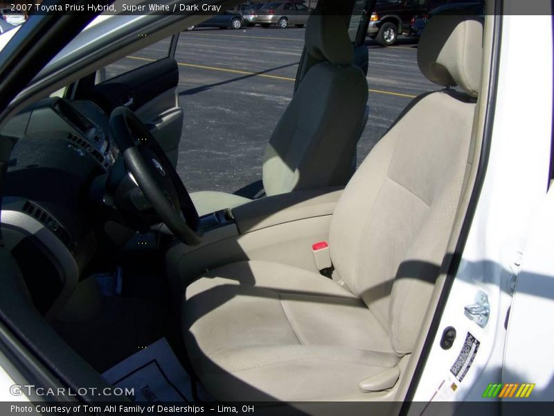 Super White / Dark Gray 2007 Toyota Prius Hybrid