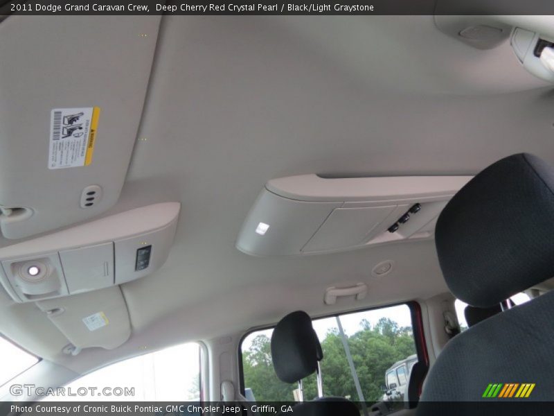 Deep Cherry Red Crystal Pearl / Black/Light Graystone 2011 Dodge Grand Caravan Crew