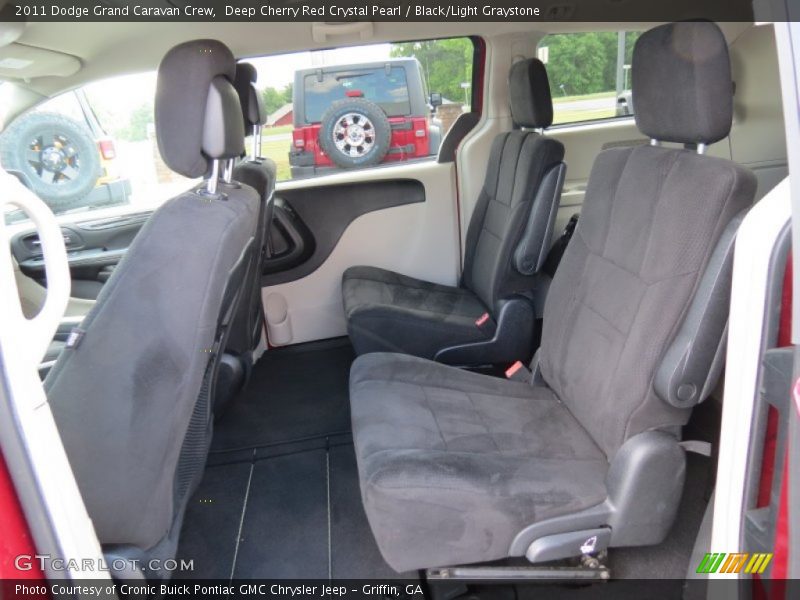 Deep Cherry Red Crystal Pearl / Black/Light Graystone 2011 Dodge Grand Caravan Crew
