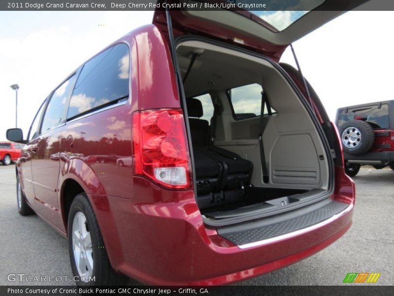 Deep Cherry Red Crystal Pearl / Black/Light Graystone 2011 Dodge Grand Caravan Crew