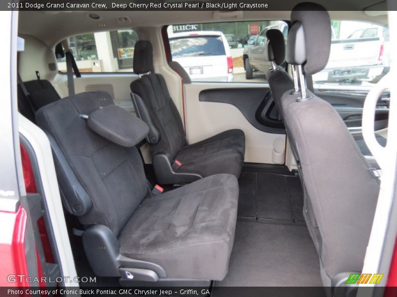Deep Cherry Red Crystal Pearl / Black/Light Graystone 2011 Dodge Grand Caravan Crew