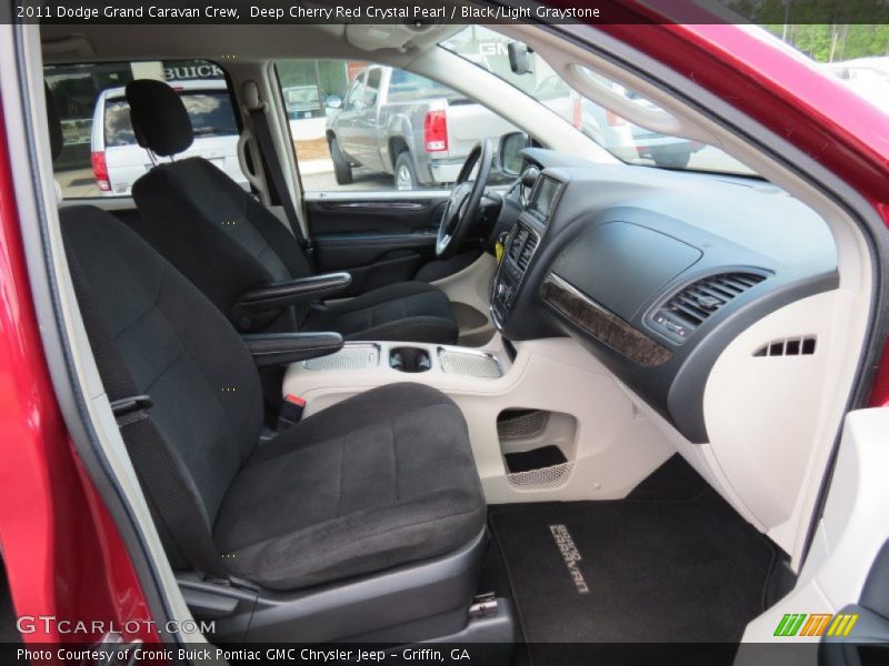 Deep Cherry Red Crystal Pearl / Black/Light Graystone 2011 Dodge Grand Caravan Crew