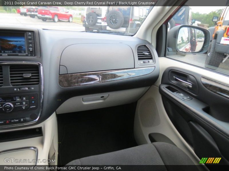 Deep Cherry Red Crystal Pearl / Black/Light Graystone 2011 Dodge Grand Caravan Crew
