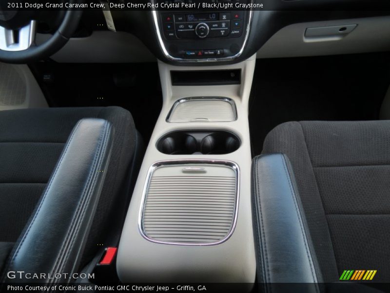 Deep Cherry Red Crystal Pearl / Black/Light Graystone 2011 Dodge Grand Caravan Crew