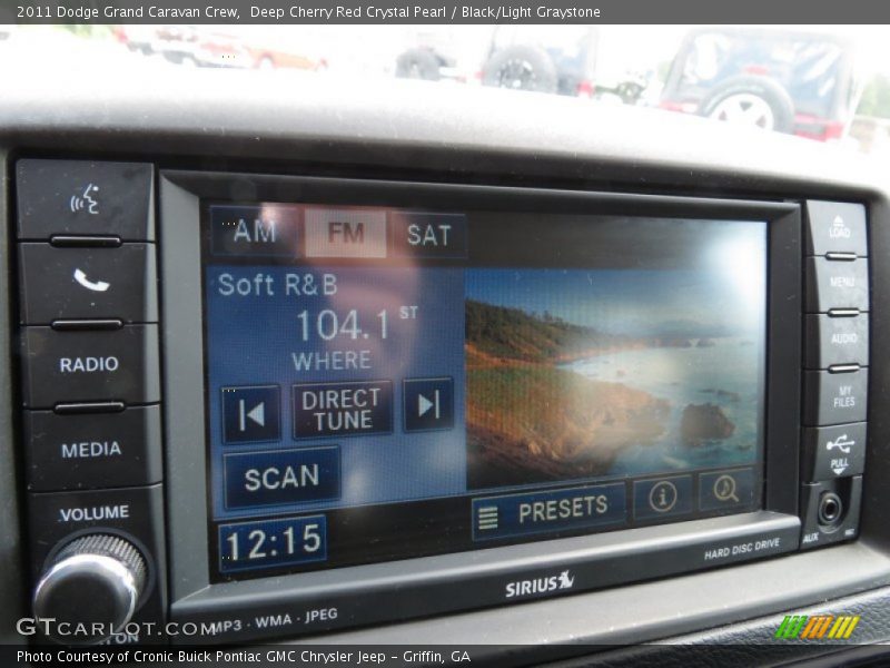 Deep Cherry Red Crystal Pearl / Black/Light Graystone 2011 Dodge Grand Caravan Crew