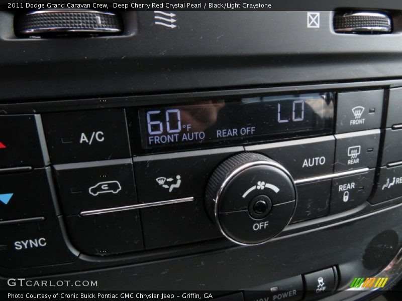 Deep Cherry Red Crystal Pearl / Black/Light Graystone 2011 Dodge Grand Caravan Crew