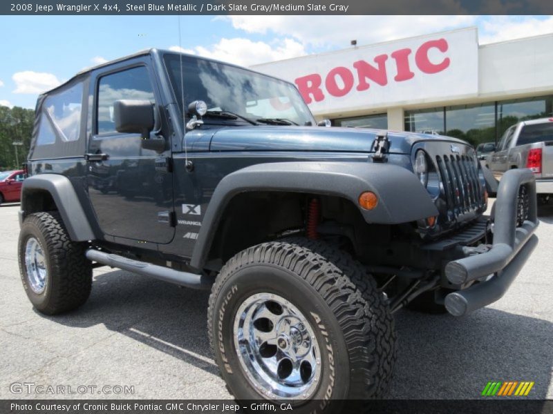Steel Blue Metallic / Dark Slate Gray/Medium Slate Gray 2008 Jeep Wrangler X 4x4