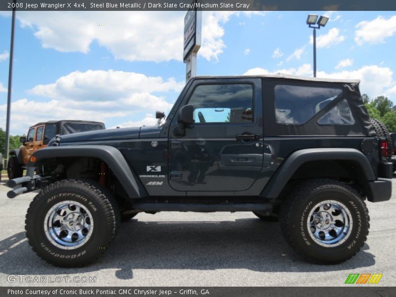 Steel Blue Metallic / Dark Slate Gray/Medium Slate Gray 2008 Jeep Wrangler X 4x4