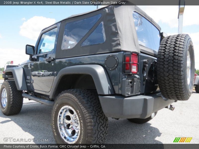 Steel Blue Metallic / Dark Slate Gray/Medium Slate Gray 2008 Jeep Wrangler X 4x4