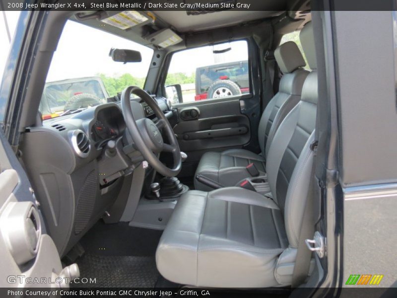 Steel Blue Metallic / Dark Slate Gray/Medium Slate Gray 2008 Jeep Wrangler X 4x4