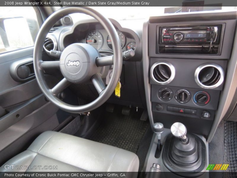 Steel Blue Metallic / Dark Slate Gray/Medium Slate Gray 2008 Jeep Wrangler X 4x4