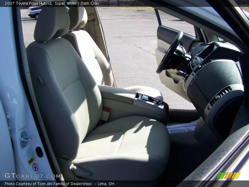 Super White / Dark Gray 2007 Toyota Prius Hybrid