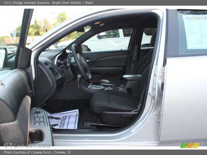 Bright Silver Metallic / Black 2011 Dodge Avenger Express