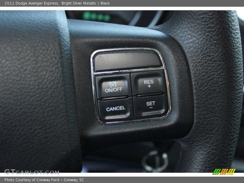 Bright Silver Metallic / Black 2011 Dodge Avenger Express