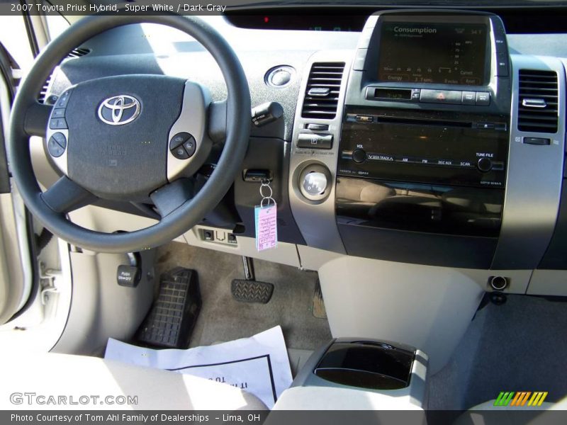 Super White / Dark Gray 2007 Toyota Prius Hybrid