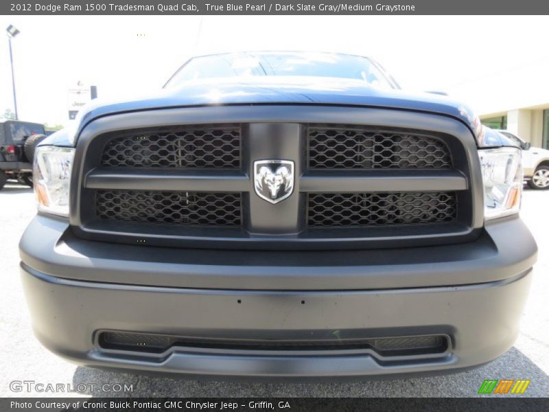 True Blue Pearl / Dark Slate Gray/Medium Graystone 2012 Dodge Ram 1500 Tradesman Quad Cab