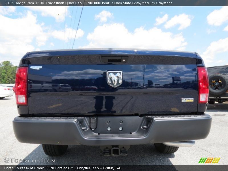 True Blue Pearl / Dark Slate Gray/Medium Graystone 2012 Dodge Ram 1500 Tradesman Quad Cab