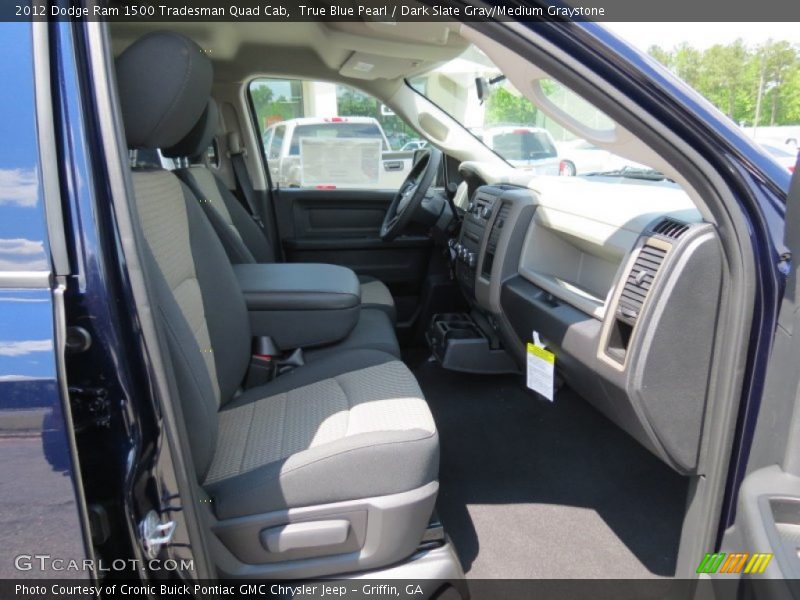 True Blue Pearl / Dark Slate Gray/Medium Graystone 2012 Dodge Ram 1500 Tradesman Quad Cab