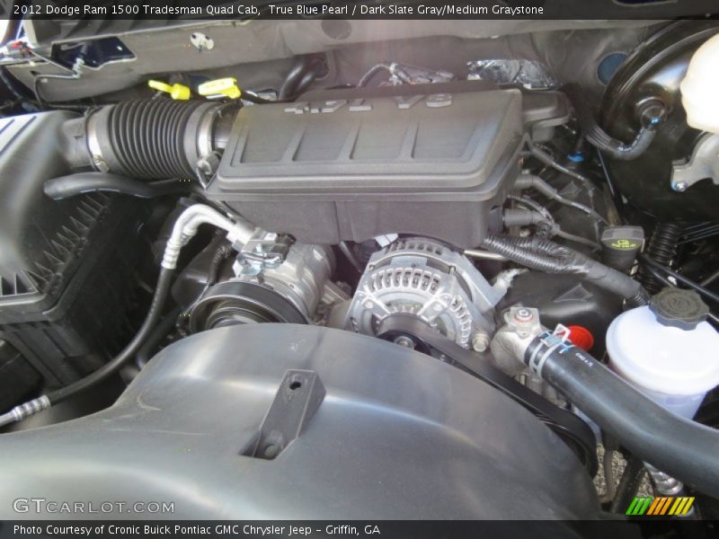 True Blue Pearl / Dark Slate Gray/Medium Graystone 2012 Dodge Ram 1500 Tradesman Quad Cab