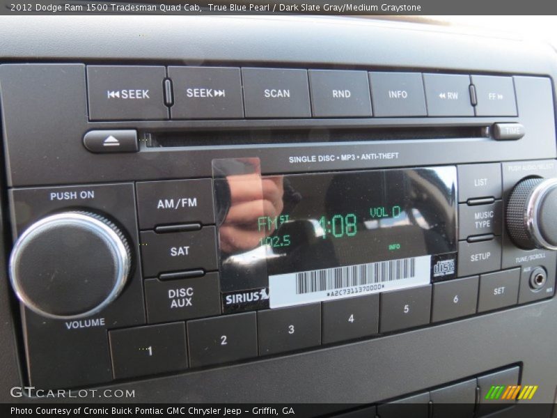 Controls of 2012 Ram 1500 Tradesman Quad Cab