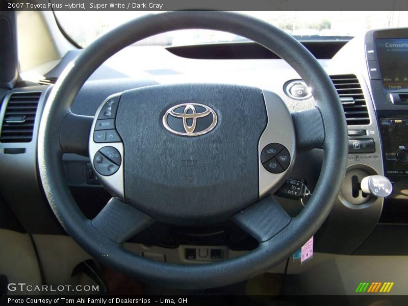 Super White / Dark Gray 2007 Toyota Prius Hybrid