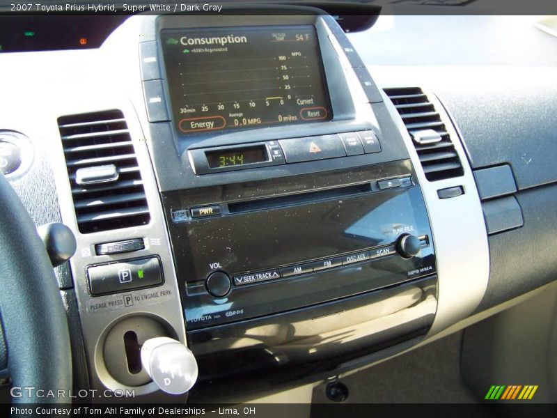 Super White / Dark Gray 2007 Toyota Prius Hybrid