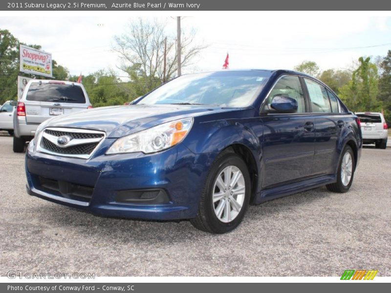 Azurite Blue Pearl / Warm Ivory 2011 Subaru Legacy 2.5i Premium