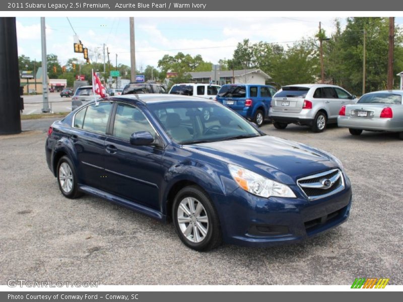 Azurite Blue Pearl / Warm Ivory 2011 Subaru Legacy 2.5i Premium