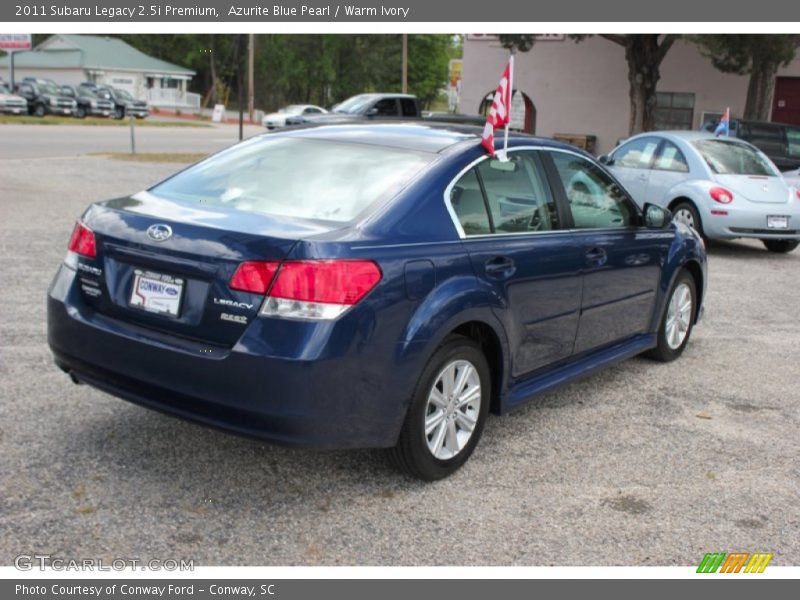 Azurite Blue Pearl / Warm Ivory 2011 Subaru Legacy 2.5i Premium