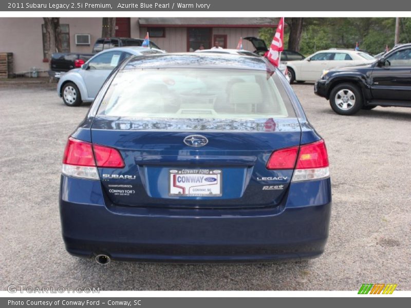 Azurite Blue Pearl / Warm Ivory 2011 Subaru Legacy 2.5i Premium
