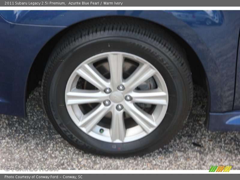 Azurite Blue Pearl / Warm Ivory 2011 Subaru Legacy 2.5i Premium
