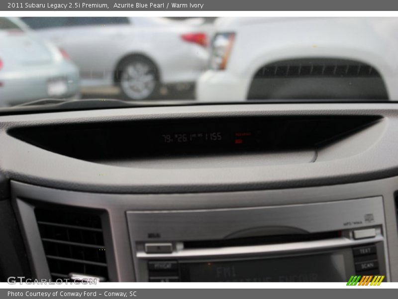 Azurite Blue Pearl / Warm Ivory 2011 Subaru Legacy 2.5i Premium