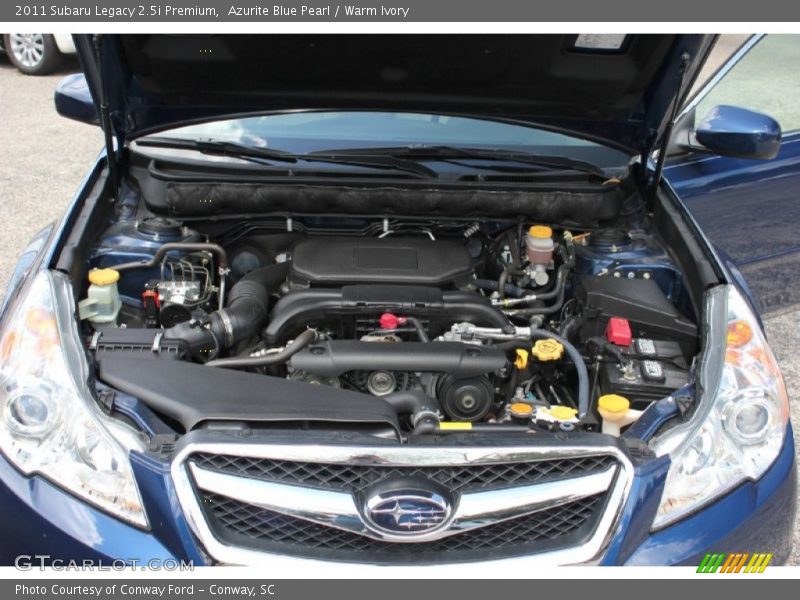 Azurite Blue Pearl / Warm Ivory 2011 Subaru Legacy 2.5i Premium
